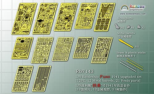 1/700 鍑{CR  }K 1941 AbvO[hZbg(tW~401171Ήj(Rb7143)IJN Battleship FUSO 1941 Upgraded Set For Fujimi 401171