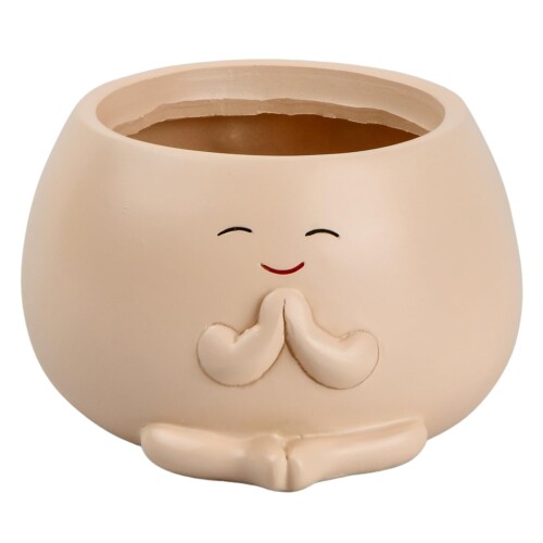 多肉植物 植木鉢 かわいい 笑顔 植木鉢 樹脂製 観葉植物 鉢 サボテン 鉢 小さい 花 植木鉢 水抜き穴付..