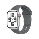 SRena SBC1 for Apple Watchバンド Ultra/SE/Series 10 9 8 7 6 対応 40mm/44mm/45mm/49mm スポーツ&シリコン ステンレス 男女兼用 快適フィット 簡単取り付け,火山泥グレー