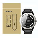 Lamshaw POWER WATCH バンド, ステンレス メタル ベルト 交換バンド 対応 MATRIX POWER WATCH スマートウォッチ (メタル-ブラック)(2)