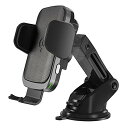 DELTA Direct(デルタダイレクト) APQi オートピックQi スマホホルダー キャパシタ内蔵タイプ BK ブラック 10W/7.5W/5W ワイヤレス充電 アーム自動開閉 タッチセンサー操作 iPhone/Android対応(D-2143)