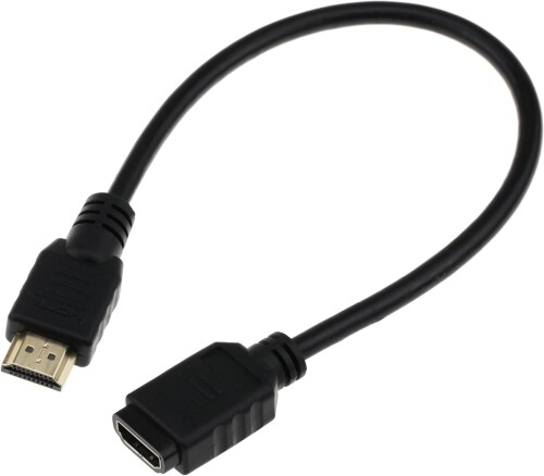 HDMI 延長ケーブル ファイヤーTVスティックに対応 金メッキ 30CM (タイプAオス - ...