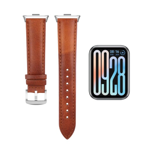 (LanQii) 22mm レザーバンド 用のXiaomi Redmi Watch 5/用のXiaomi Smart Band 9 Pro/用のXiaomi MI Band 9 Pro/用の Xiaomi MI Band 8 Pro/用のXiaomi Redmi Watch 4 バンド レザー素材 ベルト ソフト交換ベルト 革製ストラ