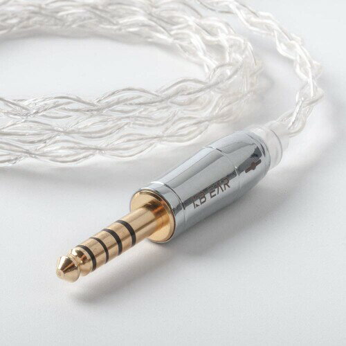 Yinyoo 2pin QDC イヤモニ アップグレードケーブル 4.4mm プラグ KBEAR KBX4904 99.99%純度 純銀4芯 ヘッドフォン 交換用ケーブル 5極 バランス イヤホン リケーブル hi-fiオーディオ イヤフォン ケー