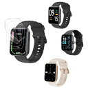 2024年進化モデル スマートウォッチ 1.83インチ/1.85インチ フィルム 保護フィルム 高い透明度 擦り傷防止 3D曲面 水や油に強い 指紋防止 TPU素材柔らかい 飛散防止 液晶保護フィルム 保護フ