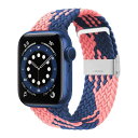 コンパチブル apple watch バンド iwatch バンド ブレイデッドソロループ 編組バンド 長さ簡単調節 工具不要 apple watch ultra/8/7/6/5/4/3/2/1/SEに対応 38mm 40mm 41mm 42mm 44mm 45mm 49mmアップルウォッチ バ