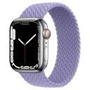 コンパチブル for apple watch バンド 軽量設計 通気性 アップルウォッチ用バンド iwatch バンド 柔らかいシリコーン糸混紡リサイクルヤーン素材 ブレイデッドソロループ apple watch Ultra3/Ultra2/U