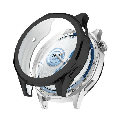 MosFoil Huawei Watch GT 5 46mm 対応 ケース カバー TPUカバー 保護カバー 全面保護/軽量/脱着簡単/黄変防止/耐衝撃/柔軟なTPU スマートウォッチ保護ケース Huawei Watch GT 5 46mm 対応 ケース (黒）