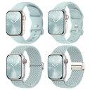 Knossen コンパチブル アップルウォッチ バンド 42mm 41mm 40mm 38mm Apple Watch バンド ナイロン シリコン アップルウォッチ スポーツバンド iWatch Series 10 9 8 7 6 5 4 3 2 1 SEに対応 調整可能 柔らかい(2)