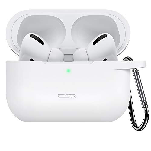 ESR AirPods Pro ケース 2023/2022/2019 用 AirPods Pro 第2世代/第1世代 ケース AirPods Pro2 2023 シリコン保護ケース カラビナ付き ワイヤレス充電対応 可視LEDライト 耐衝撃 Bounce シリー…