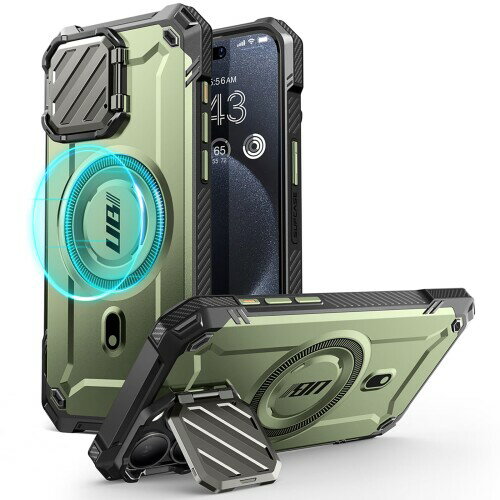 SUPCASE iPhone 15 Pro Max P[X 6.7C` 2023 SʃJo[ MagSafeΉ JYی 360Kی X^h@\ ČRMILKi擾 Ռz lp AEghAp UBMagXTV[Y