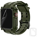 Wristitani Warrior Apple Watch バンド 40mm/44mm 一体型 ケース 耐衝撃 TPU アップルウォッチ バンド 3Dフルカバーフィルム iWatch Series 6/SE/5/4 に対応