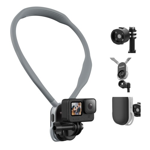 TELESIN POVネックレス式マウント(MAX) クイックリリース GoPro用アクセサリー 超軽量首掛け 磁気吸引 ..