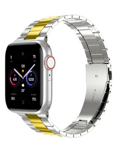 (yoarmyt) コンパチブル Apple watch バンド，アップルウォッチ バンド ステンレス 薄型 軽量 コンパチブル apple watch series8/7/ 6/SE/5/4/3/2/1対応 色落ちにくい アップル ウォッチ ベルト（41mm/40mm/38