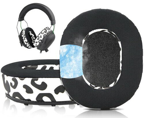 SOULWIT 冷却ジェルパッド イヤーパッド for Razer BlackShark V2/BlackShark V2 Pro (V2 Pro 2023 また V2 HyperSpeed Wirelessに対応しない) ゲーミング ヘッドセット 用 ヘッドパッド 交換 冷感 イヤークッショ