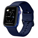 (yoarmyt) コンパチブルapple watch バンド シリコン製 アップルウォッチ バンド 撥水加工 柔らかいSeries 7 6 SE 5 4...全機種対応 コンパチブル apple watchベルト(41/40/38mm,ネイビー)