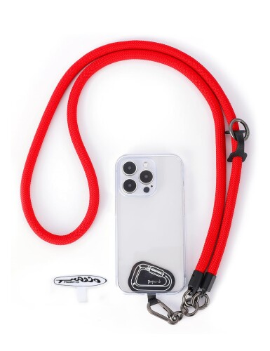 (project-cb) スマホストラップ ストラップホルダー *2 首掛け ショルダー 斜めがけ 極太 携帯ストラッ..