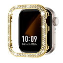 Missair コンパチブル アップルウォッチ カバー キラキラ ステンレス 41mm Apple Watch ケース 金属 ダブルダイヤモンド アップルウォッ...