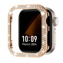 Missair コンパチブル アップルウォッチ カバー キラキラ ステンレス 40mm Apple Watch ケース 金属 ダブルダイヤモンド アップルウォッ...