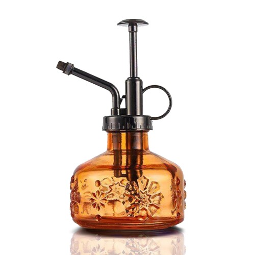 LanQii 霧吹き じょうろ ガラス 植物 園芸 アンティーク調 インテリア アウトドア おしゃれ 観葉植物 掃除 スプレー 水差し 散水 安定した散水が行える ガーデニング 水やり 花壇 フラワー