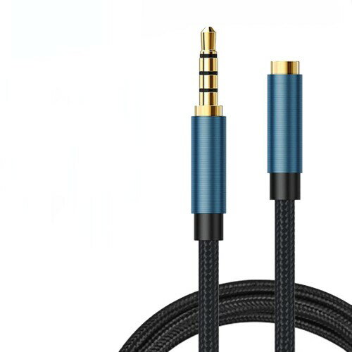 イヤホン 延長コード 3.5mm オーディオケーブル 4極/TRRS ナイロン編み AUX ヘッドホン Hi-Fi音質 多重..