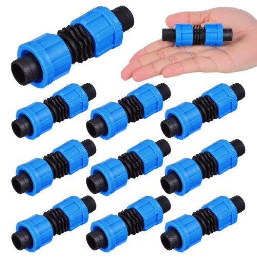 OUNONA ドリップ灌漑キット 16mm ホースコネクター 継手 接続ジョイント 10個セット コンパクト 点滴灌..