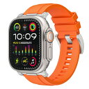 (YOFITAR) for Apple Watch バンド 49mm/46mm/45mm/44mm アップルウォッチ ベルト Series Ultra2/Ultra/10/9/8/7/6/SE/SE2/5/4 シリコンバンド スポーツ かっこいい おしゃれ 防水 蒸れない 通気性 汗に強い apple watc