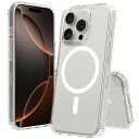 PinLiSheng iPhone 16 Pro ケース クリア Magsafe対応 PC背面 + TPUバンパー 2重構造 黄変防止 耐衝撃 滑り止め 指紋防止 米軍MIL規格 ワイヤレス充電対応 スマホケース アイフォン16Pro ケース(クリアM