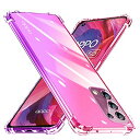 OPPO A54 5G ケース クリア 透明 TPU ソフト OPG02 ケース 耐衝撃 軽?薄 全面保護 黄ばみなし グラデーション レンズ保護 傷防止 滑り防止 フィット感 オッポa54 スマホケース ピンク+パープル S