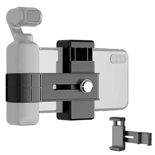 まばし商店のユアクト スマートフォン固定クランプ1/4インチホルダーマウントブラケット POCKET2/OSMO POCKET 対応｜アングル2