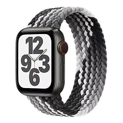コンパチブル apple watch アップルウォッチ用バンド iwatch 柔らかいシリコーン糸混紡リサイクルヤーン素材 ブレイデッドソロループ 編組バンド apple watch ultra3/ultra2/ultra/10/9/8/7/6/5/4/3/2/1/SEに