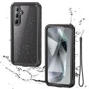 Miimall 防水ケースSamsung Galaxy A35 5G専用ケース 薄型 IP68規格 耐衝撃 防水 防雪 防塵 滑り止め Galaxy A35カバー 落下防止 耐久性 擦り傷防止 ギャラクシーA35カバー Samsung Galaxy A35 (6.6インチ)防
