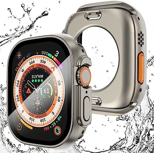 (AMAPC) for Apple Watch ケース 45mm 44mm 対応 と互換性があり 数秒で Ultra シリーズの外観に変換で..