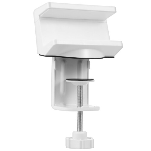 Lurrose 電源タップ固定ホルダー クランプ式 ABS製 簡単設置 コンパクト デスク周り 整理 収納 ホワイト