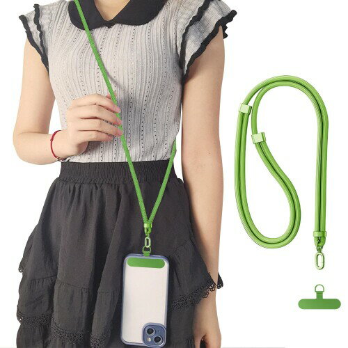 スマホ ストラップ ショルダー 首掛け ストラップ 長さ調節可能 タグパッチ ネックストラップ ショルダ..