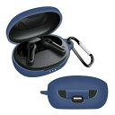 AIYYXX Anker Soundcore life p2 mini ケース soundcore life p2 mini ケース対応 life p2 mini液状シリコン ケース 全面保護カバー キズ防止 耐衝撃 装着充電可能 防水 防塵 紛失防止 カラビナ付き(ブルー)