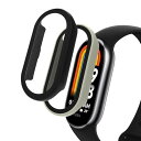 LanQii ケース 用の Xiaomi Smart Band 8/ 用の Xiaomi Mi Band 8 ケース カバー スマートウォッチ 保護ケース ガラスフィルム 高級素材 一体型カバー キズ防止 軽量 全面保護 二重構造 超薄型 装着簡(2)