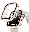 アップルウォッチ ケース Apple Watch カバー 防水ケース ガラスフィルム 一体型 3D直角エッジデザインSeries 8 / 7 / 6 / SE2 / SE / 5 PCバンパー 全面保護 装着簡単 Applewatch 8 7 SE2 6 5 4 3 2 1 アップル(2)