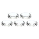 PATIKIL 直径33 mm 高さ8.5 mm 平凸レンズ 5個 アクリル LED光学凸コンデンサレンズ LED 懐中電灯 自転車ヘッドランプ用 透明