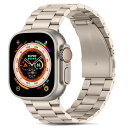 コンパチブル Apple Watch バンド Ultra 49mm プレミアムステンレススチールメタル交換バンド Apple Watch Ultra2 Ultra (49mm) 用 (スターライト)