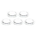 PATIKIL 直径45 mm 高さ14.5 mm 平凸レンズ 5個 アクリル LED光学凸コンデンサレンズ LED 懐中電灯 自転車ヘッドランプ用 透明(2)