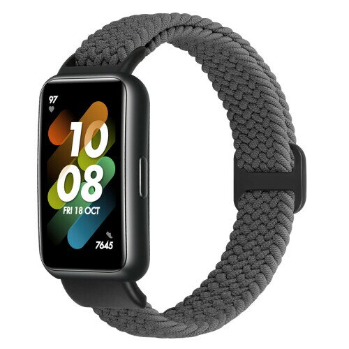 (enkic) ナイロン交換ベルト対応 Huawei Band 7 バンド サイズ調節可能 編組バンド ナイロン製 弾力性 ..