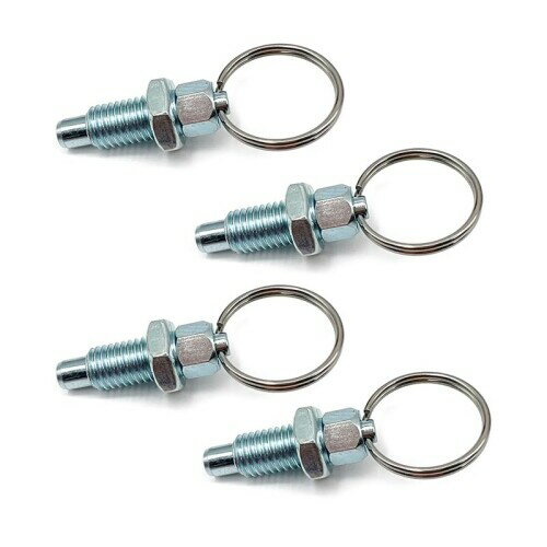 JaBoaRe M6ミニスプリングプランジャーピンナットおよび引き出すリング（炭素鋼、M6-1-3）の小さい索引..