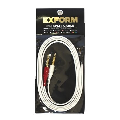 EXFORM iDJ SPLIT CABLE ヘッドホン出力用分岐ケーブル6.3-PX2-2M