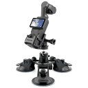 DJI Osmo Pocket 3 用 MAXCAM三角吸盤は、自動車フロントガラス窓、三角吸盤取付フロントガラスブラケットに適用される