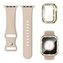 (Missair) コンパチブル Apple Watchと互換性のあるバンド シリコン アップルウォッチ バンド Apple Watch キラキラ カバー付き ...