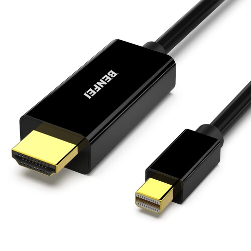 BENFEI Mini DisplayPort - HDMI P[uA3m Mini DP - HDMI P[u (Thunderbolt ݊) MacBook Air/ProASurface Pro/DockAj^[AvWFN^[p