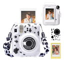 HIYQIN instax mini 12ケース、FUJIFLM 「チェキ instax mini 12」専用カメラケース4点セット チェキ 12 クリア ケー...