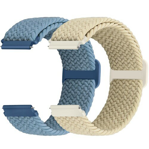 (Acortjl) 編組ソロループ弾性ストラップ 18mm 19mm 20mm 22mm 24mmクイックリリース時計バンドナイロン時計ストラップ Samsung Galaxy/Garmin/Fossil/Amazfit/Huawei 時計ナイロン伸縮性交換ストラップ女性