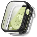 RUIIOCVKK for HUAWEI WATCH FIT3 ケース スマートウォッチ 全面保護 TPU メッキ 脱着簡単 タッチ感度いい 耐衝撃性 落下防止 HUAWEI Watch Fit 3 保護カバー (ブラック+クリア)(2)